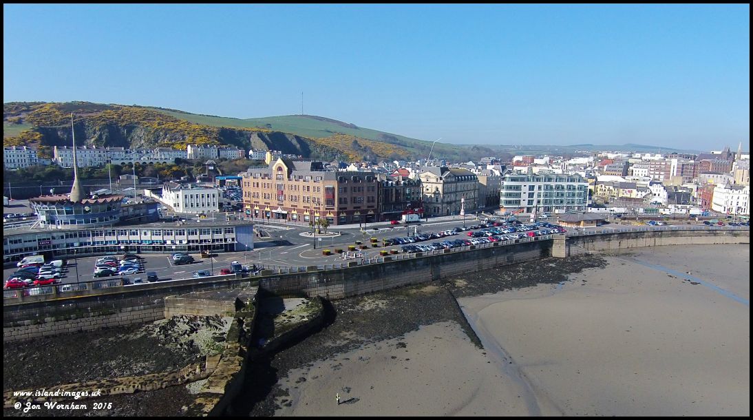 Aerial view of Douglas, Isle of Man